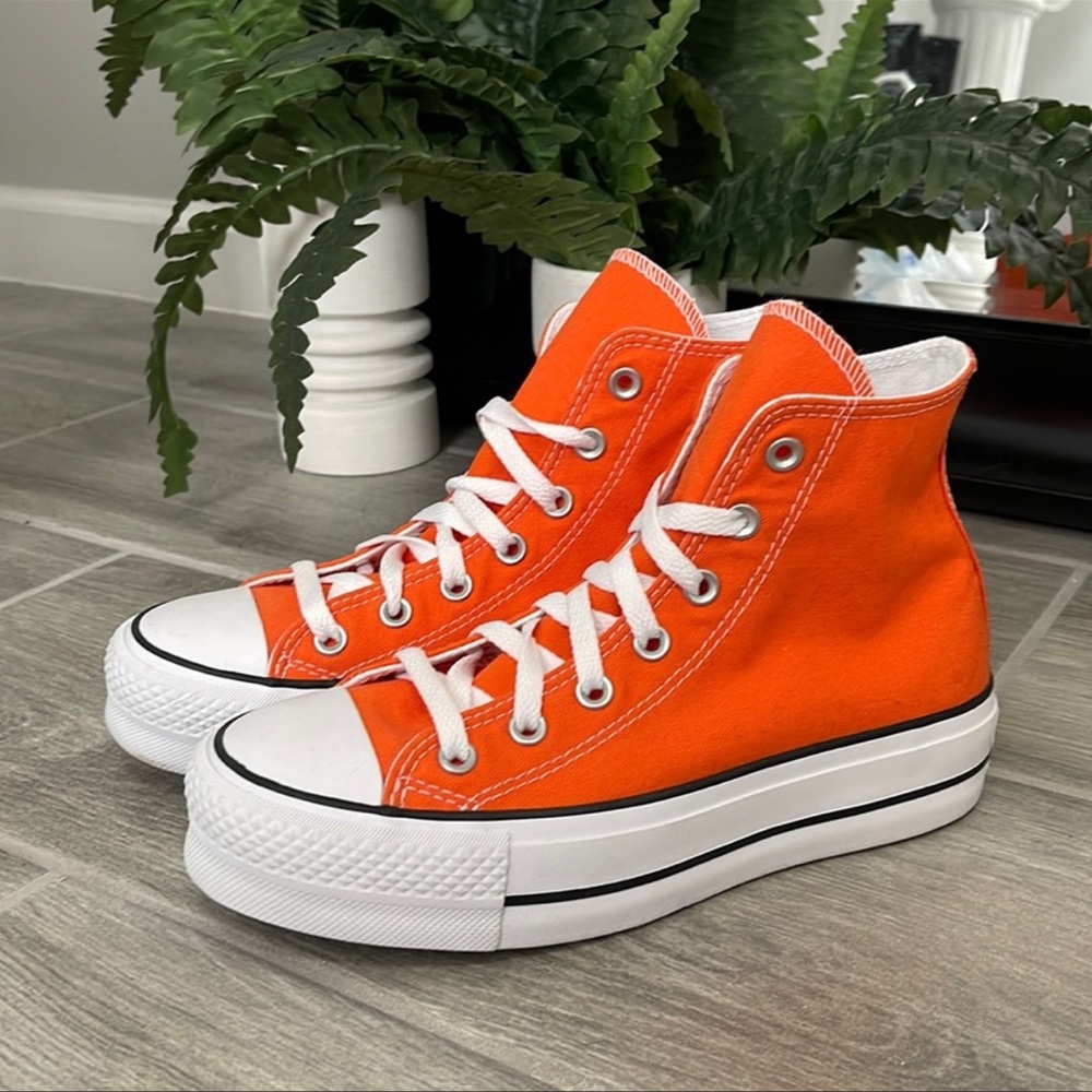 Orange platform converse